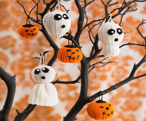 Halloween leo cây