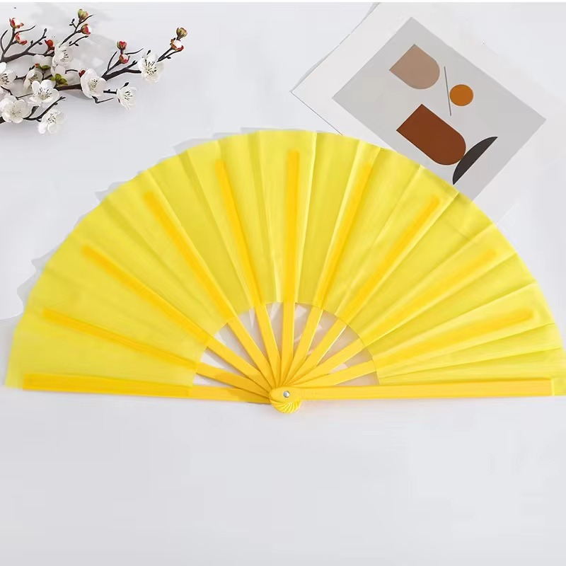 Quạt thổi phồng màu trơn 13 inch in logo tùy chỉnh mới