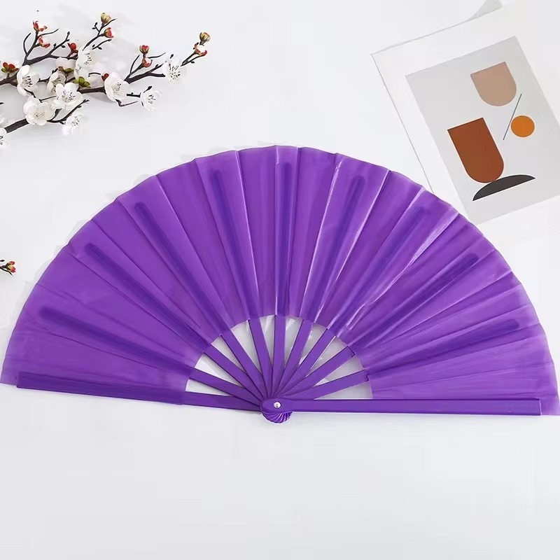 Quạt thổi phồng màu trơn 13 inch in logo tùy chỉnh mới