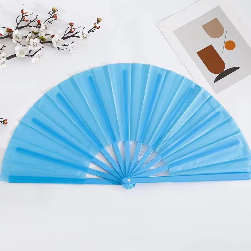 Quạt thổi phồng màu trơn 13 inch in logo tùy chỉnh mới